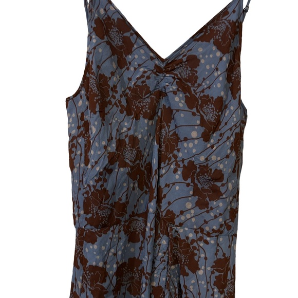 Karina Grimaldi Maxi Floral Dress Ruched Jessy Print Viscose XS - Picture 6 of 11